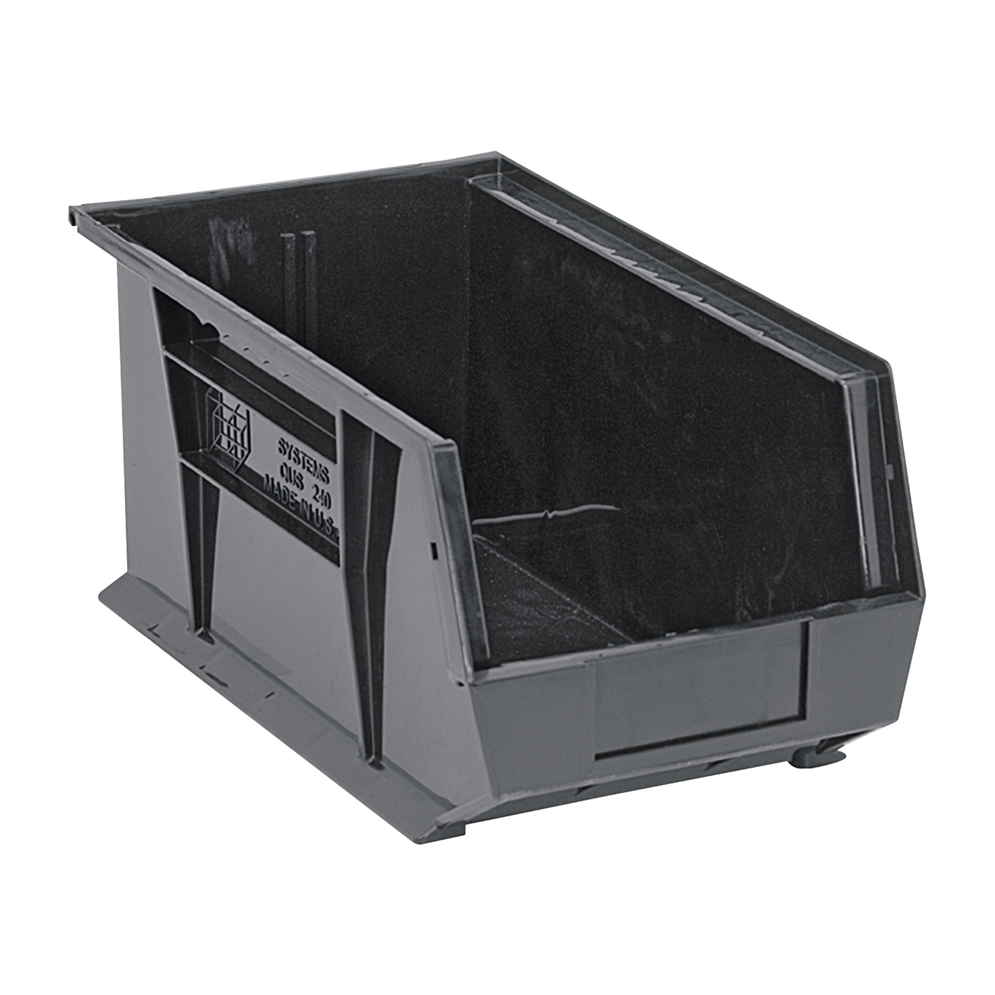 Quantum Storage Heavy Duty Stacking Bins — 14 3/4in. x 8 1/4in. x 7in